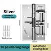 Heavy-duty 4 "automatic Door Closer Hinge 90-degree Stop Buffer Rebound Self-closing Spring Hinge