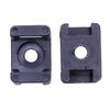 ABWR-Screw Bracket Mount Saddles Bases Cable Tie Bracket 23Mmx16mm 120 Units Black