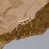 Fraise S925 Ear Cuff With Cubic Zirconia, 14K Plated