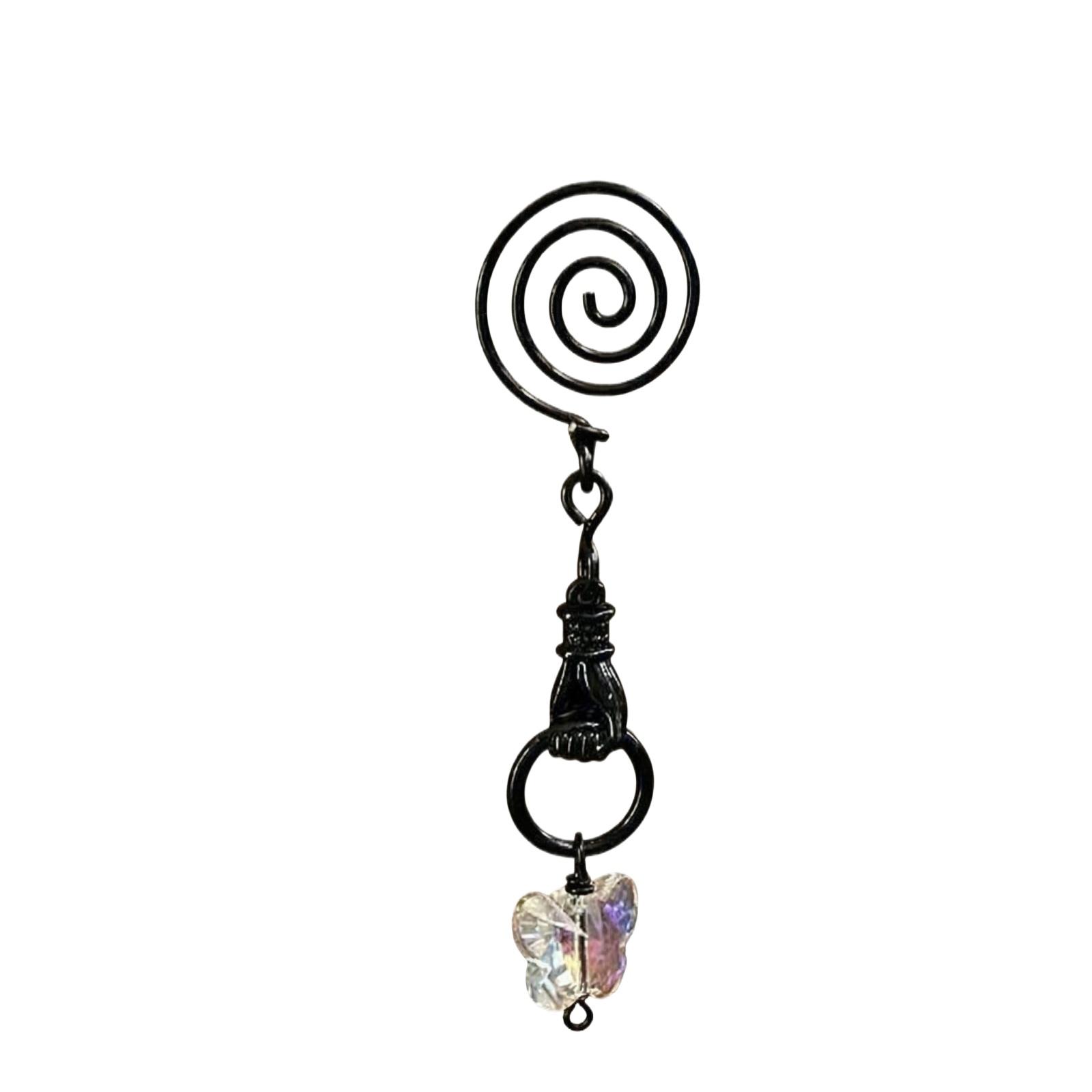 

Tea Bag Holder Clip Spiral Shape Metal Tea Infuser Clip with Hanging Leaf Charms for Tea Bag Secure Placement One Size