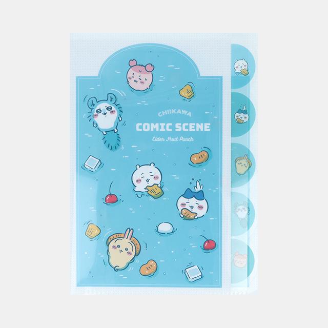

[Bandai] Chiikawa Die-cut Clear File 5-Pack - Fruit Punch Collection