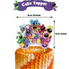 34Pcs Smiling Critters Party Supplies Including A Banner, Cake Toppers, Balloons