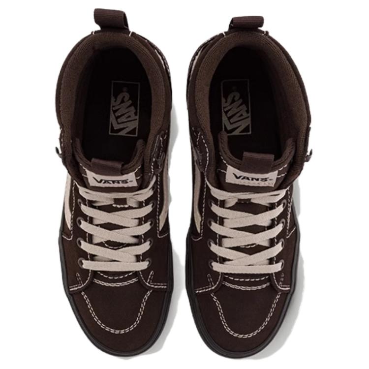 Vans Filmore Hi Guard Comfortable Versatile High-Top Skate Shoes Men Sneakers Dark-Brown VN000CZHCFB