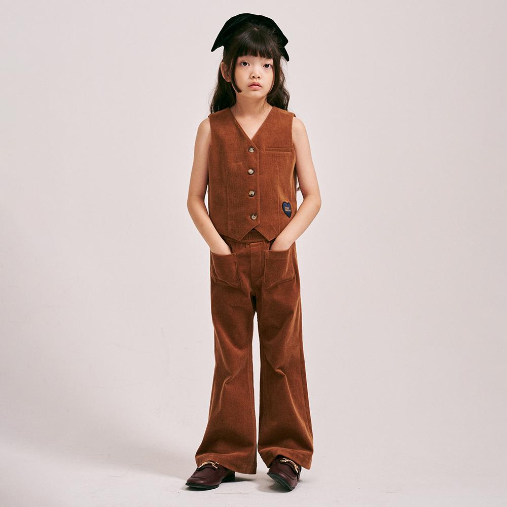 [mardimercredi] KIDS CORDUROY WIDE FLARE PANTS_CAMEL