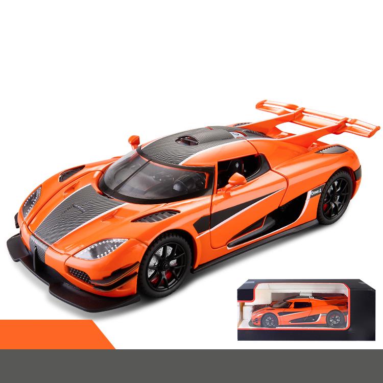 1:24 KNSG One:1 Limited Edition Hypercar Alloy Model Metal Diecast Car Sound And Light Pull Back Toy Holiday Present For Friend