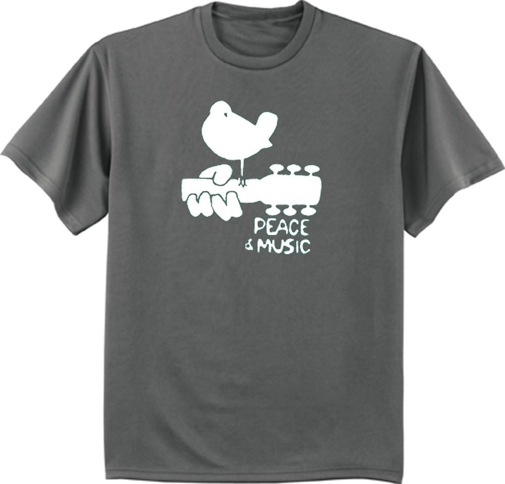 Big And Tall T-Shirt Woodstock Decal Bigmen Tee King Size Clothing For Men