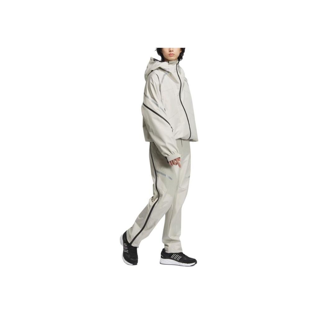 adidas P Jkt6 Fashion Comfortable Water-Resistant Sports Casual Jacket Men Jacket Light-Sesame Earth-Gray JM6172