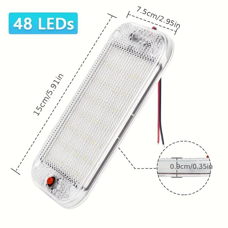 Universal 48LED Interior Light 12-85V Multi-Purpose Ceiling Lamp Kit 2pcs