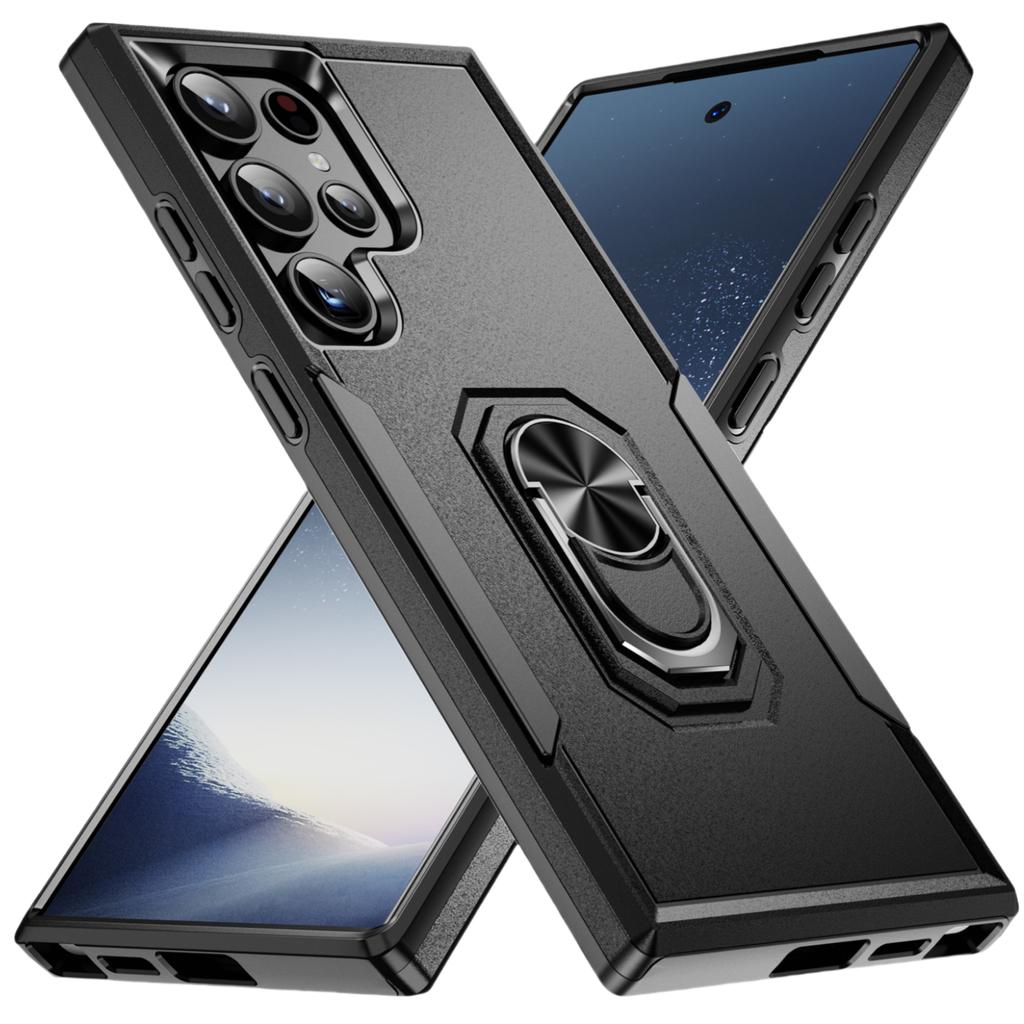 Kickstand Hard Case Accessories for Samsung Galaxy S25 Ultra S24 Plus FE 5G Cover for Samsung S25
