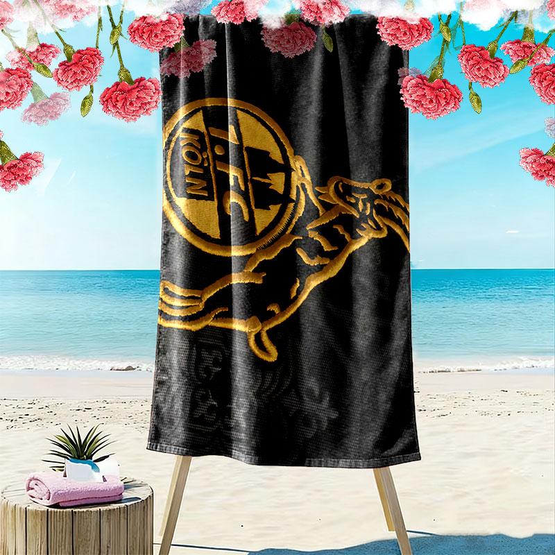 FC Köln Logo Aufdruck Strandtuch, Großes Weiches Schnelltrocknendes Handtuch für Strand Camping Schwimmen