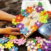 40pcs Vibrant Foam Flower Stickers - Self-Adhesive Rubber Flowers for DIY Crafts & Art Projects, Flower Wall Stickers