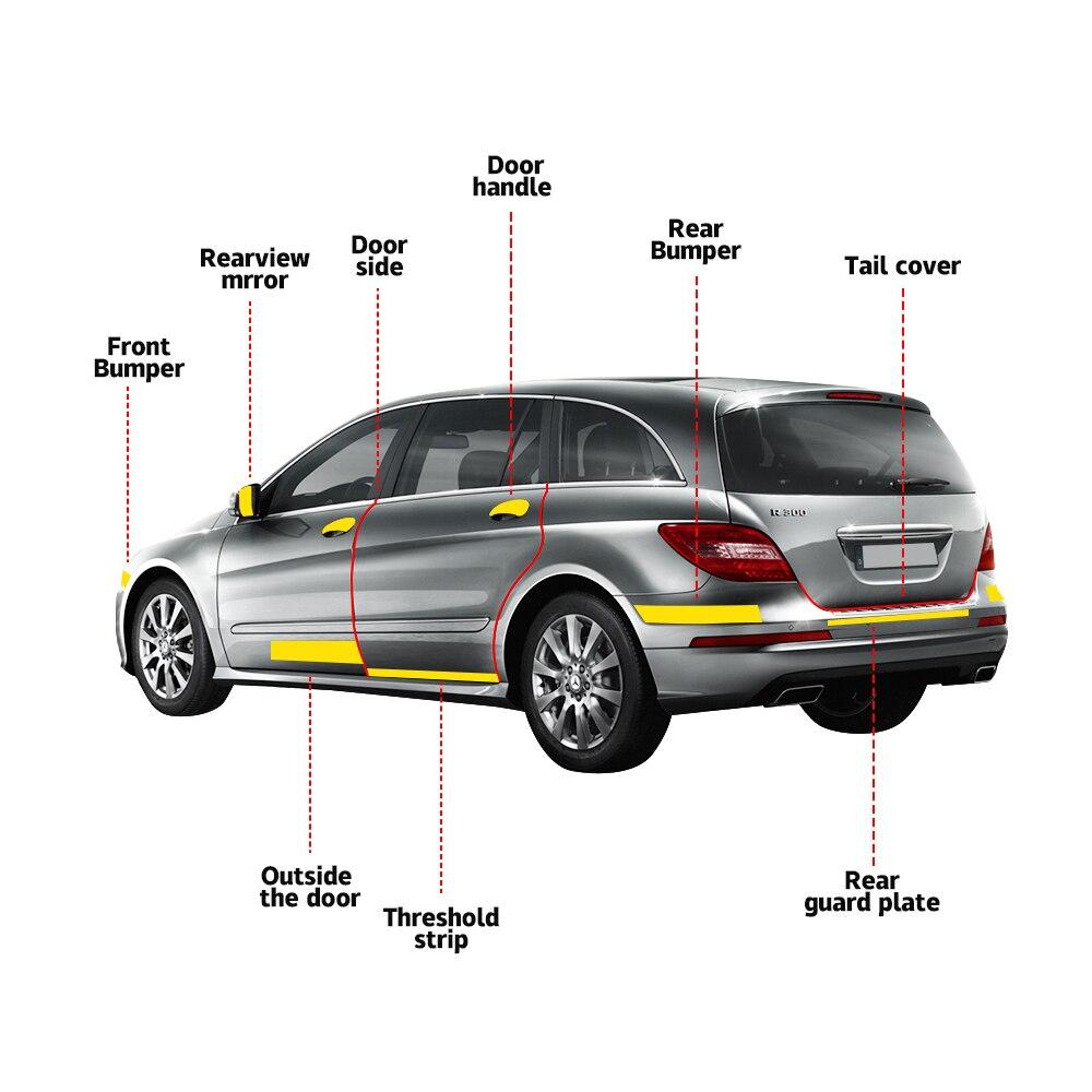3D Carbon Fiber Black Car Sticker Carbon Fiber 6D Carbon Fiber Car Door Protection Stickers Auto Decoration Waterproof Film Car