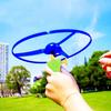 Launcher Spinner Pull Flying Disc Toys Rotating Dragonfly Toy Ripcord Sky Spin Toys  Outdoor