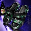 Fashion New Fashion Men Slippers Print Men Slides Male Summer Shoes Thick Sole Comfortable Home Outdoor Stylish Massage Shoes Hot Sale