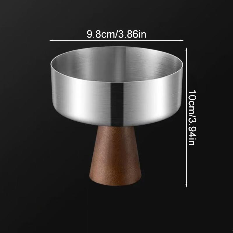 1Pc Dessert Cup Cafe Fruit Easy To Clean Ice Cream Bowl Hotel High Footed Stainless Steel Pudding