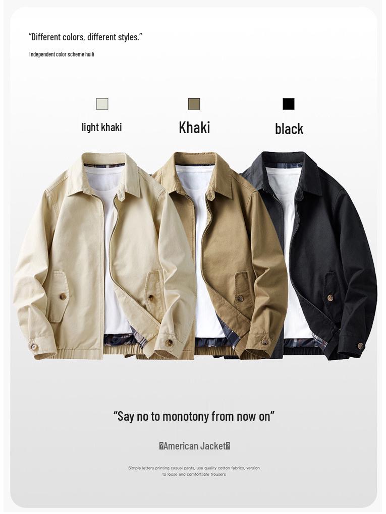 2025 Men's Windproof, Wear-Resistant, Breathable Spring & Autumn Jacket - Durable, Trendy, Versatile Design.