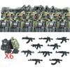 Militär Spezialkräfte Serie Bausteine Stadt Polizei Kommando SWAT Armee Soldat Figur Gasmaske Waffen Steine Spielzeug
