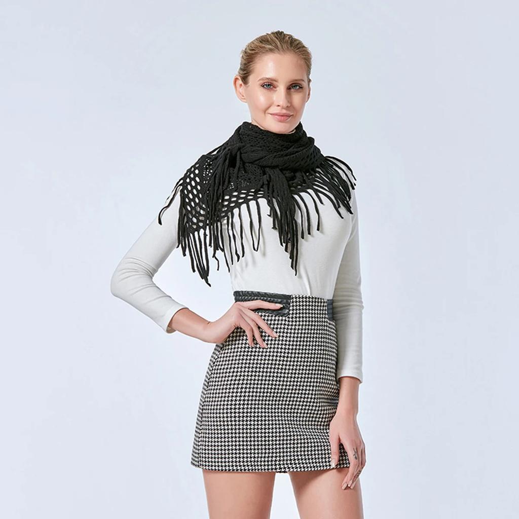 Newest Women Lace Triangle Scarf Embroidery Fringed Shawl Summer Hot Sale Female Muslim Hijiab Sun Protection Headscarf