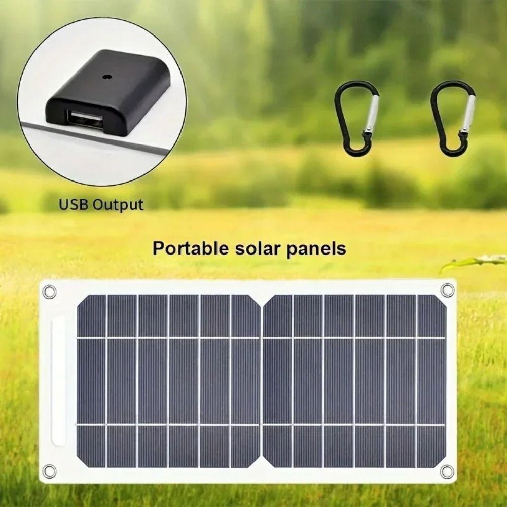 5V 6W USB Solar Charger Panel with USB Output Portable Solar System  For Mobile Phone Power Bank