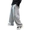 Pantaloni Casual Bambino Primavera Vita Elastica Nera Gamba Dritta Pantaloni della Tuta per Ragazzi Tasca Larga Pantaloni Bambino
