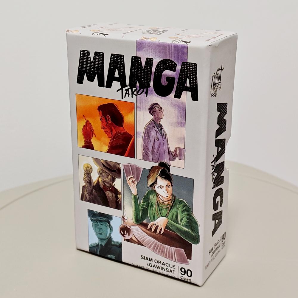 Manga Tarot In Rigid Box 90 Pcs Cards (78 Pcs Tarot Cards + 12 Oracle Cards) 12*7cm Printed On 350GSM Double-embossed Cardstock