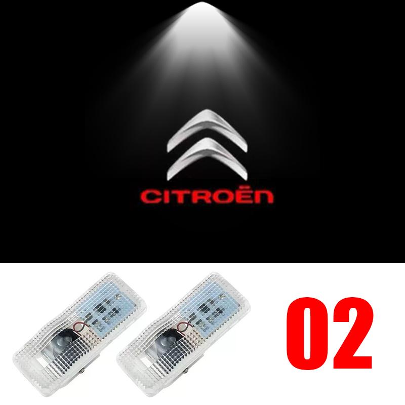 

2Pcs Car Door Welcome Laser Led Projector Logo Light Wireless Car Accessorie For Citroen C4 C3 C5 C1 Berlingo Celysee Cactus 2Pcs