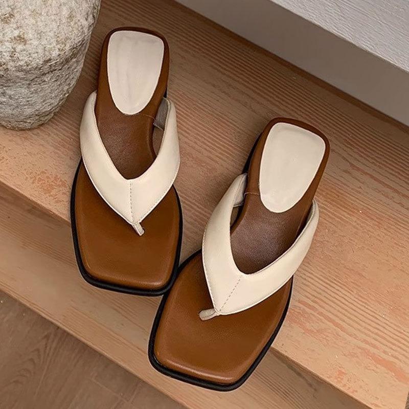 

New Thick-soled Shoes Herringbone Shoes Women s Shoes and Beach Flip-flops 35 срібний