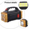 Efficient Solar Charging Solar Flashlight USB Rechargeable Light