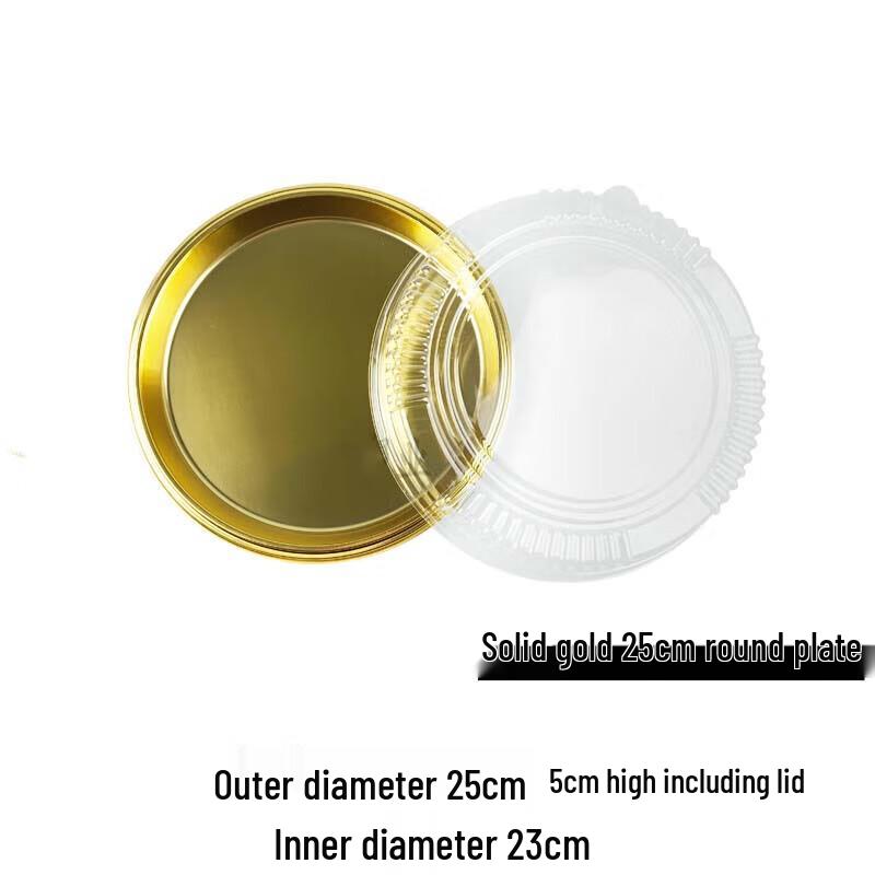 SUNWRAP Disposable Golden Sushi Round Takeaway Box
