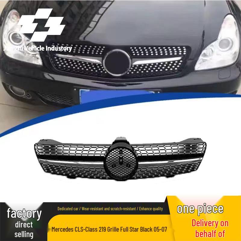Original Replacement Starry Night Black Grille for 2005-2007 Mercedes-Benz CLS-Class W219