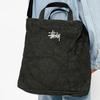 New Stussy Cotton Canvas Handbag, Shoulder Bag, Crossbody Bag Unisex Washed Black 134264-WABL
