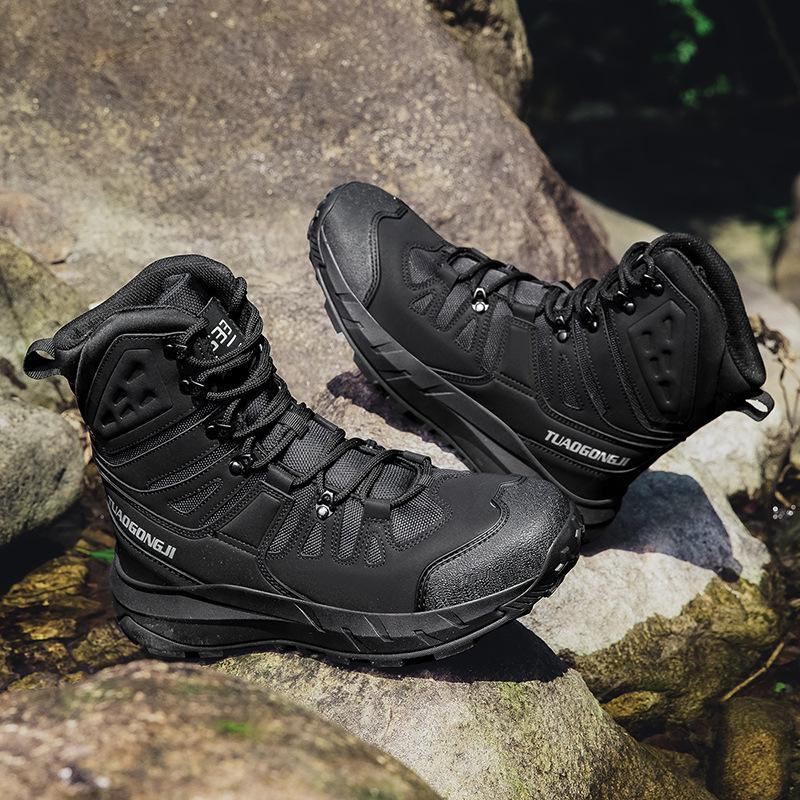 

Large Size Tactical Combat and Hiking Desert Boots for Outdoor Mountaineering and Field Training 40 чёрный