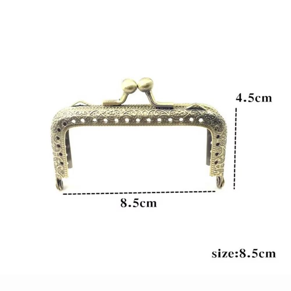 DIY Square Kiss Clasp Lock Metal Frame 6.1-11CM Wallet Kiss Clasp Antique Bronze Clutch Frame Bag Making