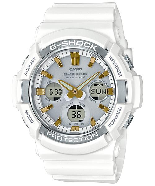 

Casio Men s Stainless Steel 200M Water Resistant Analog Shock Resistant Quartz Watch GAW-100GA-7A белый