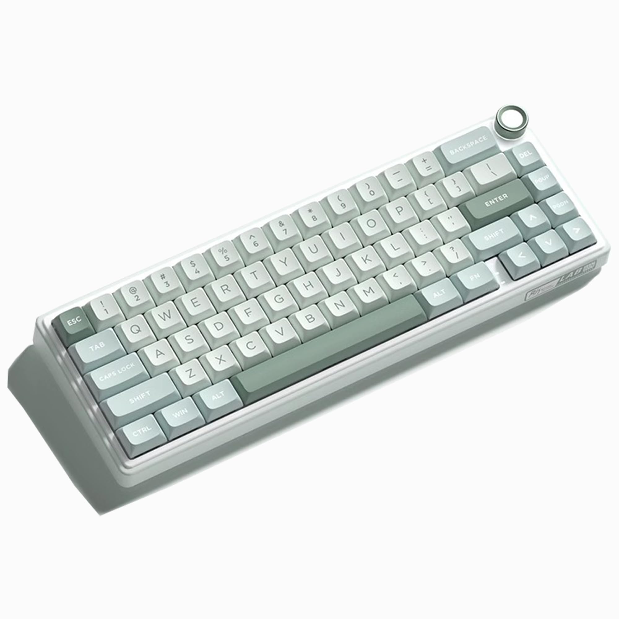

RK ROYAL KLUDGE R65 Mechanical Keyboard with Gasket Wireless and Wired RGB 3750mAh PBT Volume Compatible with R65 Construction, 3-Mode Support, небо синє кольору