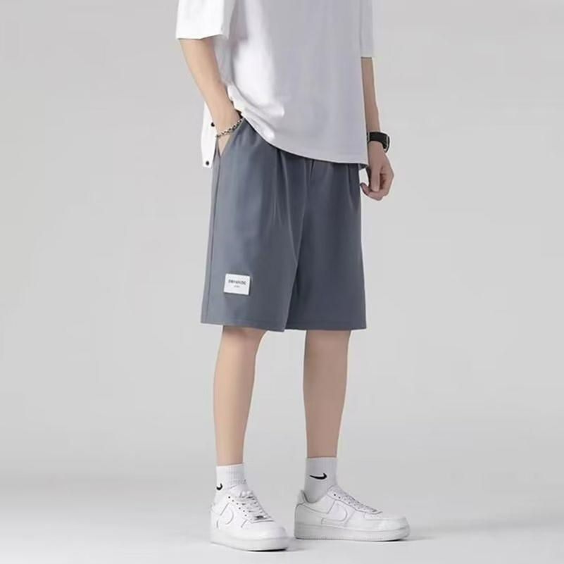 Summer Thin Ice Silk American Fashion Brand Loose Casual Basketball Pants Five-point Casual Sports Pants Men's Pants