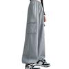 Overalls Women's Loose Casual Sweatpants Autumn and Winter New High-waisted and Thin Drawstring Tied Wide-leg Pants