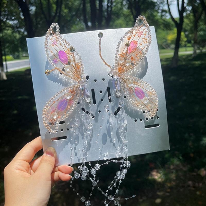 Crystal Hair Barrettes Fashion Hairpins Elegant Decorative Hairclip for Women Girls Simple Side Hair Clip Wedding Party