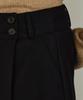 Itove Seoul Wool Button Wrap Skirt Bk