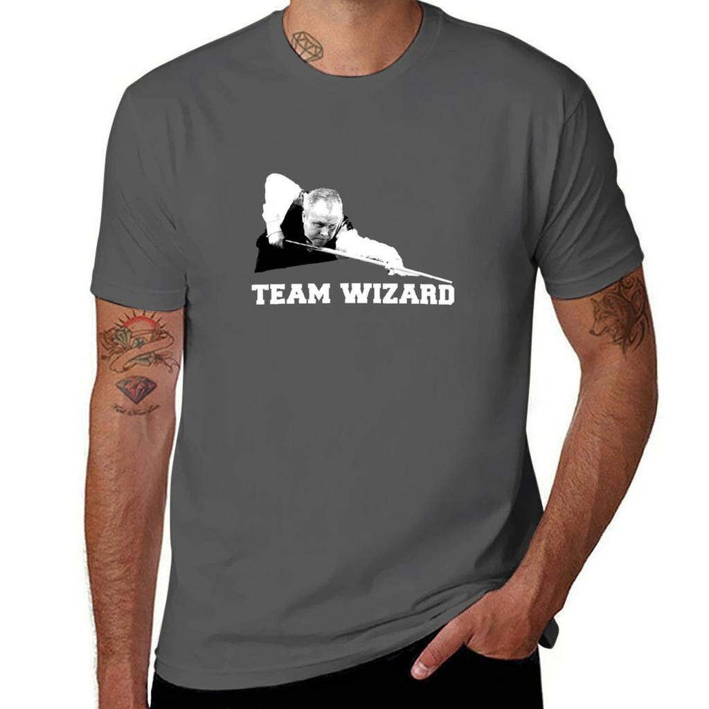 Snooker - Team Wizard (John Higgins Fans) T-Shirt Cute Clothes Tops Customizeds T-shirts for Men Cotton