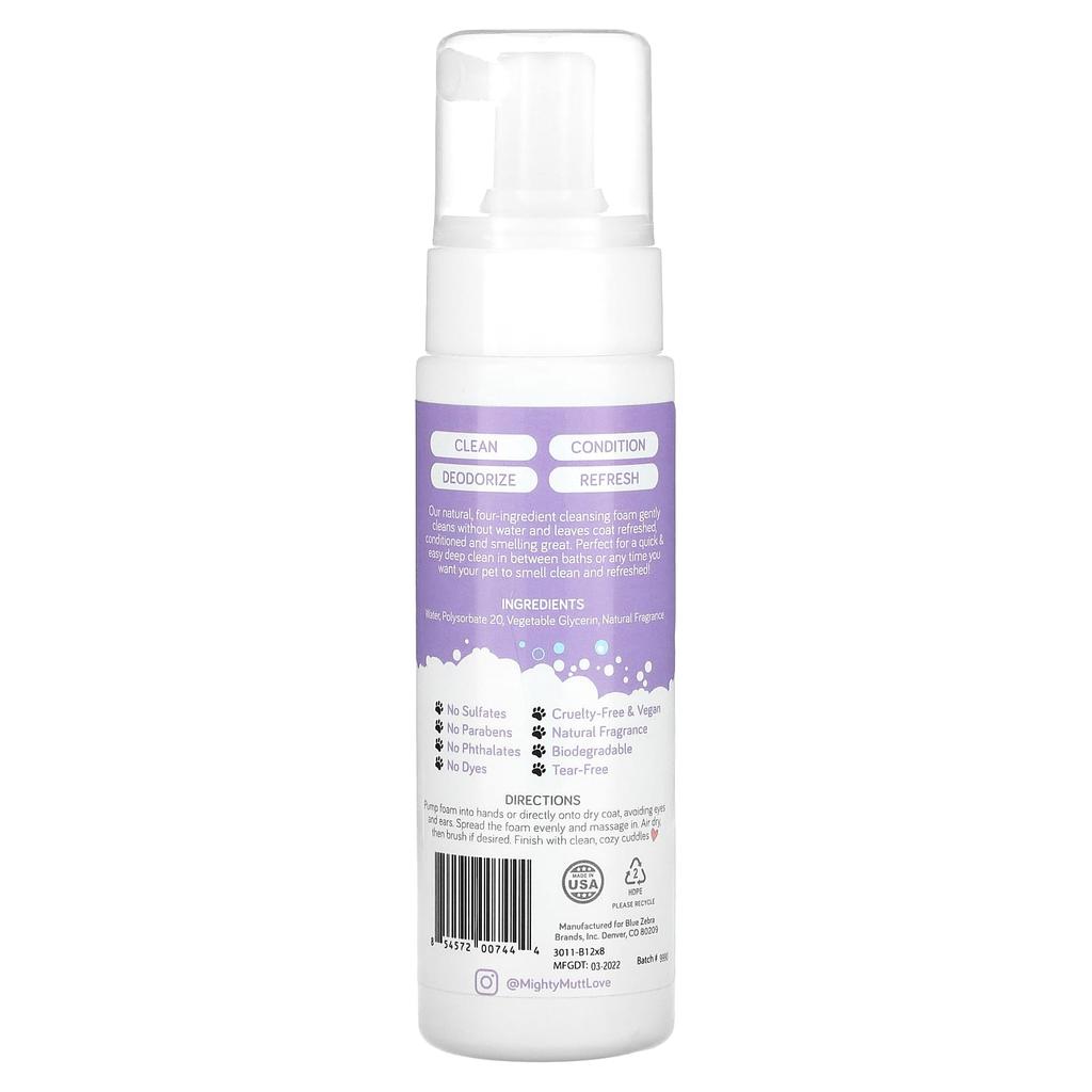 Waterless Foam Shampoo, Dogs, Spring Meadow, 237Ml(8Fl Oz)