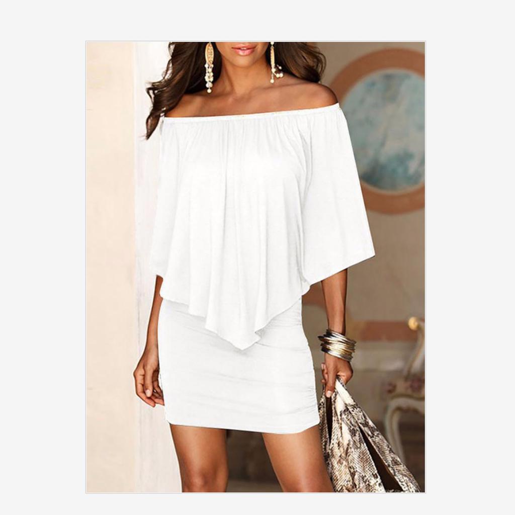 Dámské volné letní šaty se střapcem s krátkým rukávem Hip krátká sukně