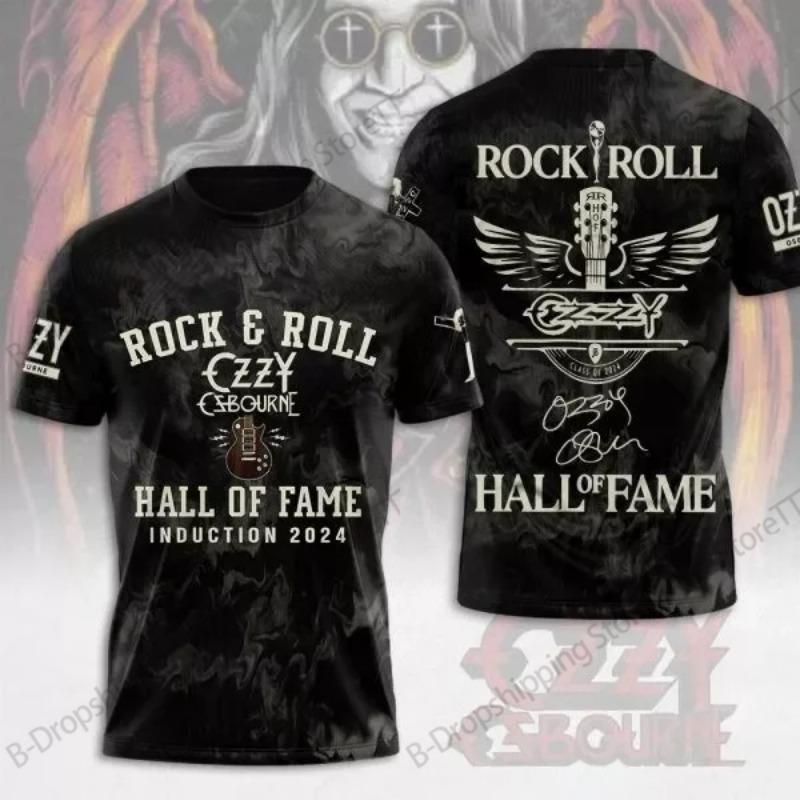 Men T-shirt Rock Band Ozzy Osbourne 3d Print T Shirt Tops Womens Sports Large Size Tops Tees Summer Tshirt Kids Clothes Street