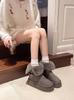 Thick-soled velvet thickened medium tube snow boots women's new winter tall tube long tube warm Northeast cotton shoes