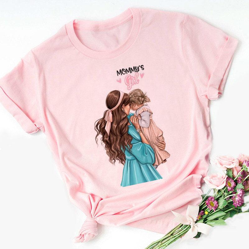 Super Mom T shirt Women Mothers Love Print Pink Tshirt Harajuku Mama TShirt Tops tee shirt Femme Summer