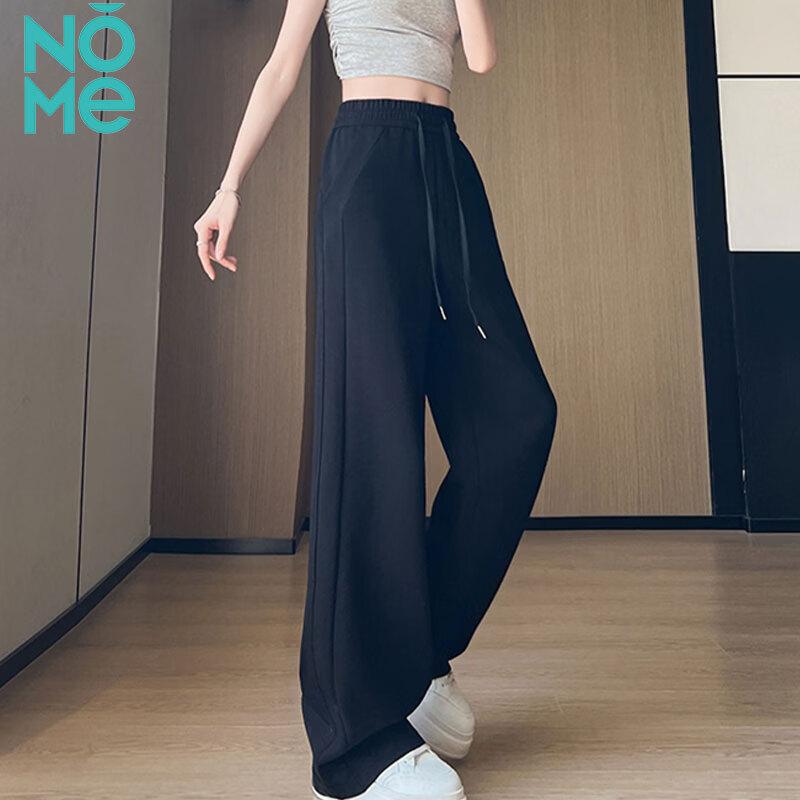 NOMe Women s High-Waist Loose Straight Leg Sweatpants M