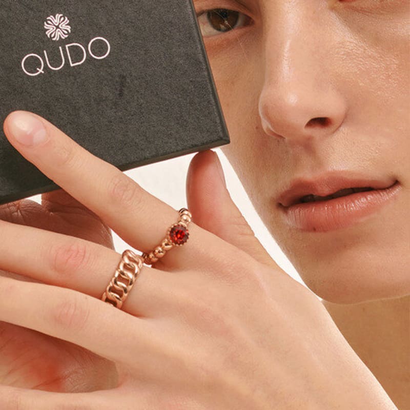 qudokorea Kudo Beroli Rose Gold Ring
