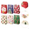 12 Pieces Christmas Gift Bags Candy Packing with Stickers Goody Wrapping Pouch
