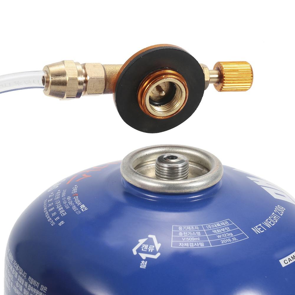 PVC/Metal Gas Cylinder Adapter Portable Camping Stove Adapter Propane Cylinder