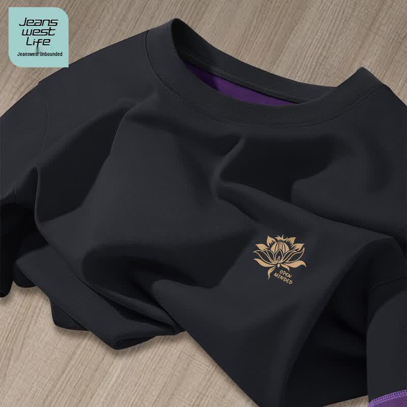 Мужская повседневная футболка JEANSWEST LIFE двухцветная 2XL